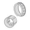 Adapterset ronde buis 63 mm | voor Somfy buismotoren serie 50