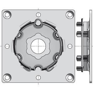 Somfy/Asa Motorplaat 100 X 100 mm