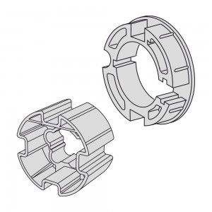 Adapterset ronde buis 78 mm | voor Somfy buismotoren serie 50