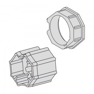 Adapterset voor 8 kant 60 | voor Somfy buismotoren serie 50