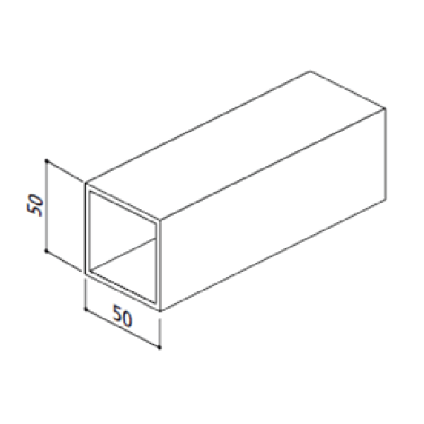 Koker 50x50x2