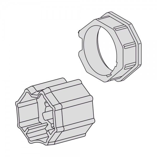 Adapterset voor 8 kant 60 | voor Somfy buismotoren serie 50
